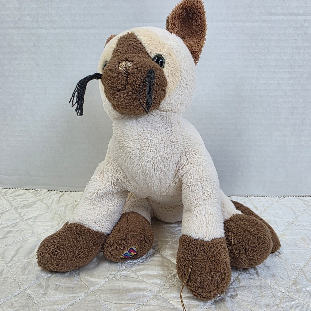 Webkinz Siamese Cat - No Code - Plush Stuffed Animal‎ - Very Good - Ganz